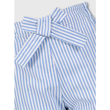 Blue & White Stripe School Shorts - 4 years