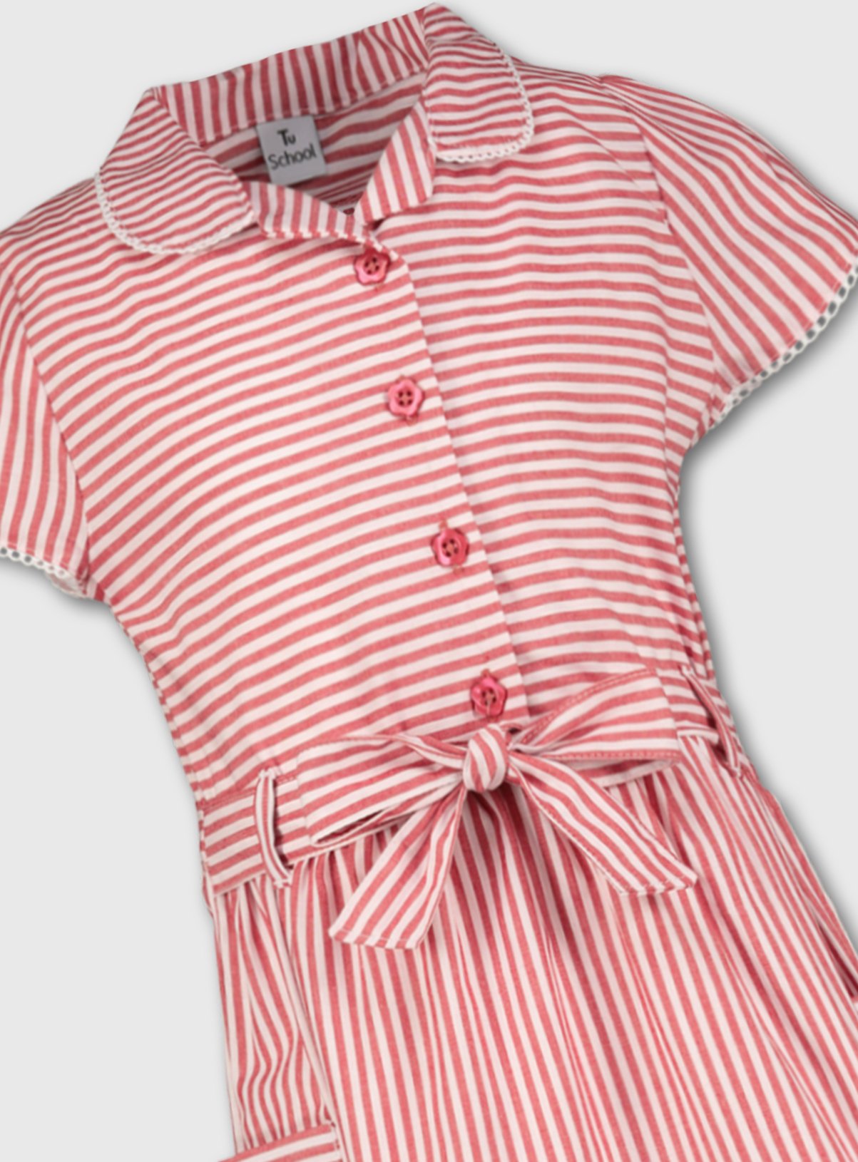 Red Stripy School Dress Review