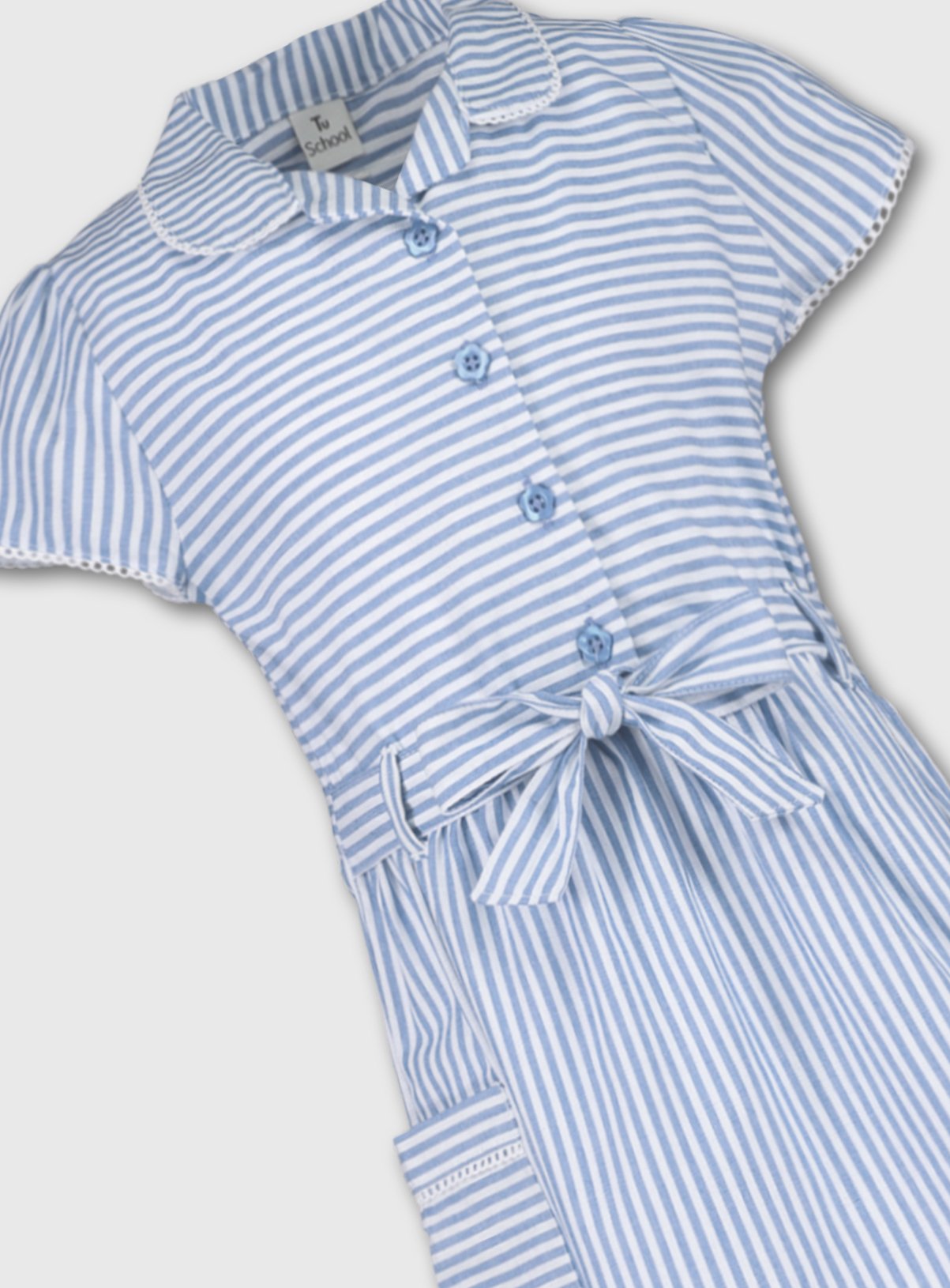 Blue Stripy School Dress Review