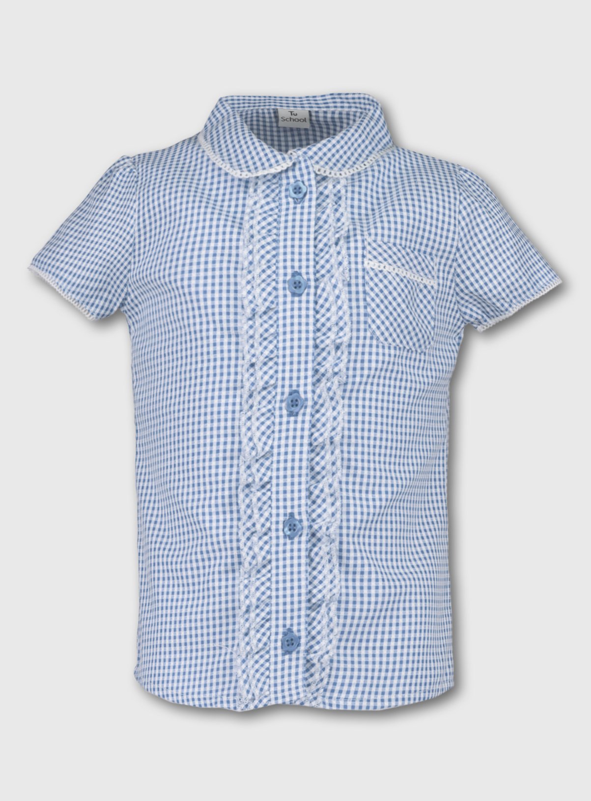 Blue Gingham School Blouse Review