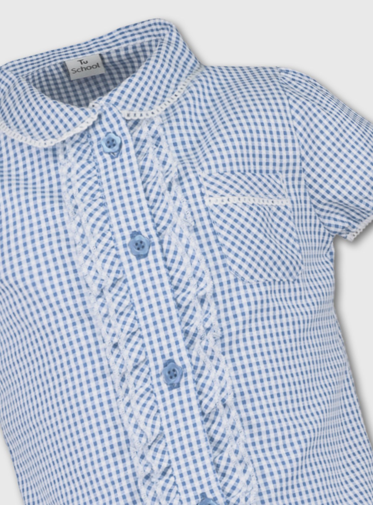 Blue Gingham School Blouse Review