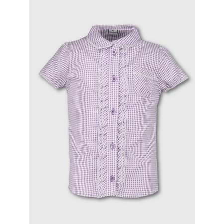 Lilac Gingham School Blouse - 4 years