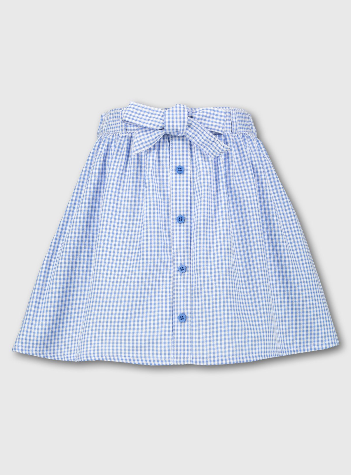 Blue Gingham School Skirt Review