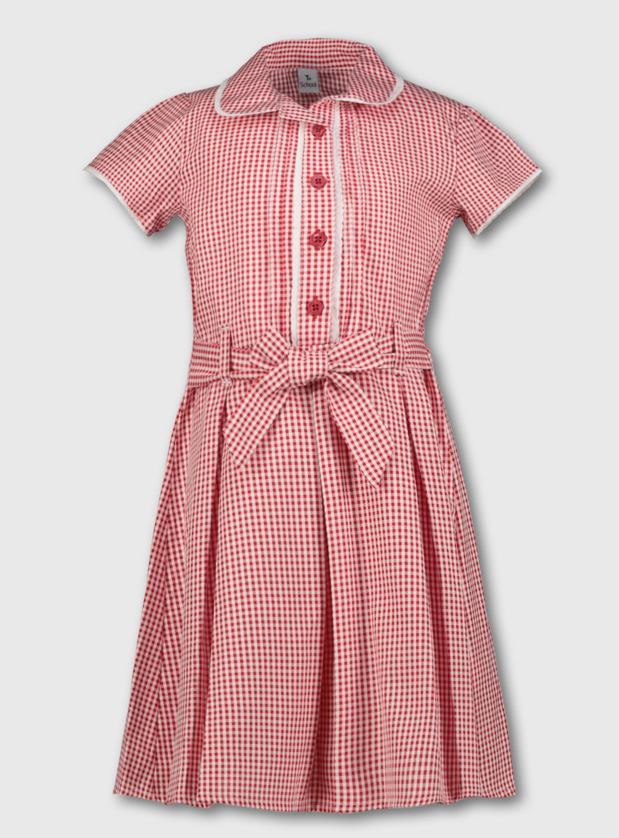 Red Classic Gingham School Dress Review