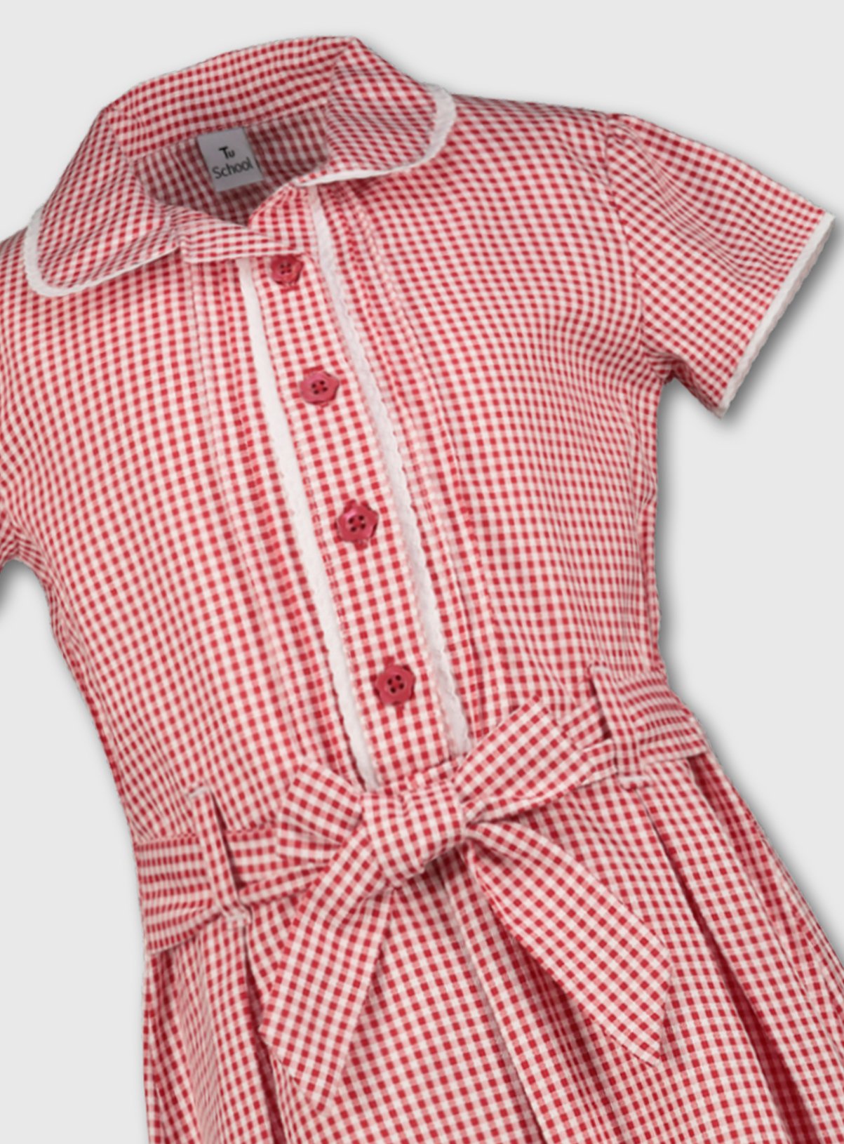 Red Classic Gingham School Dress Review