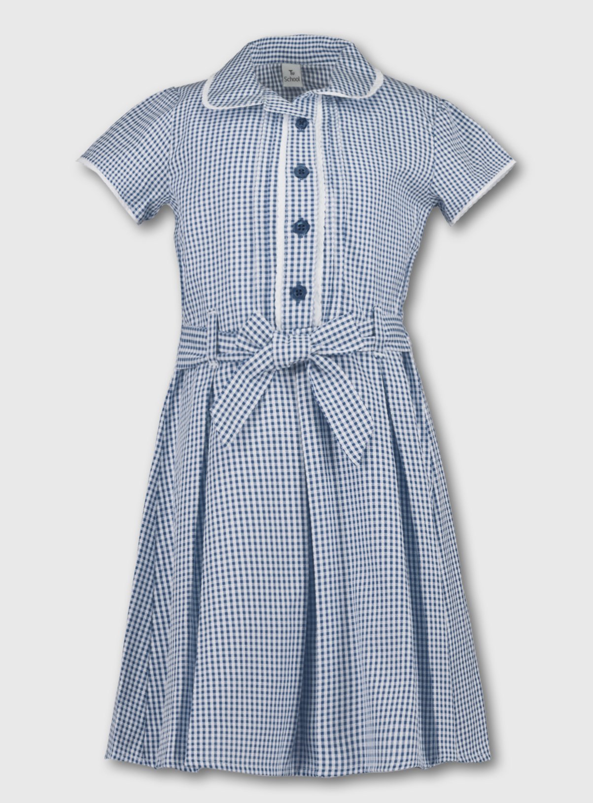 navy blue gingham school dress