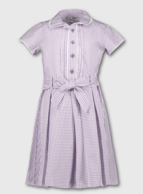 Buy Lilac Classic Gingham School Dress - 4 years | School dresses and ...