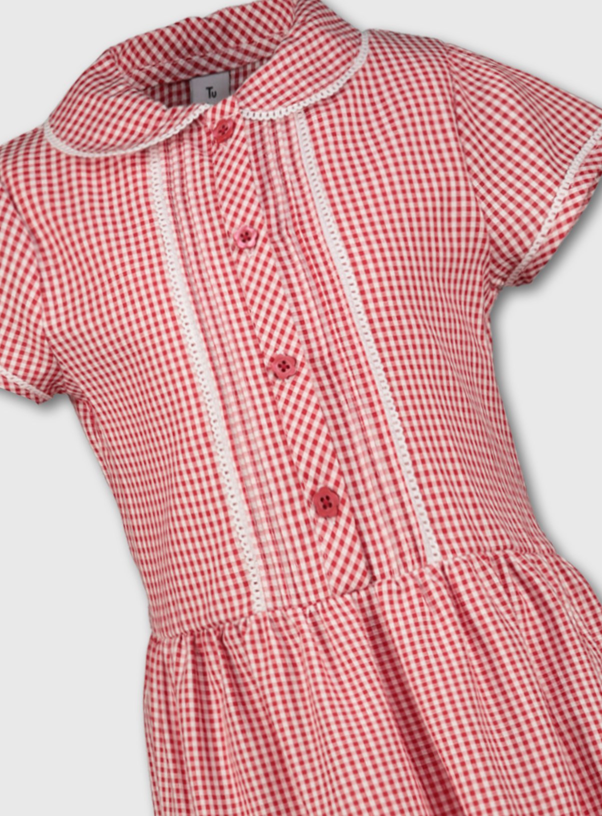 Red Tiered Gingham School Dress Review