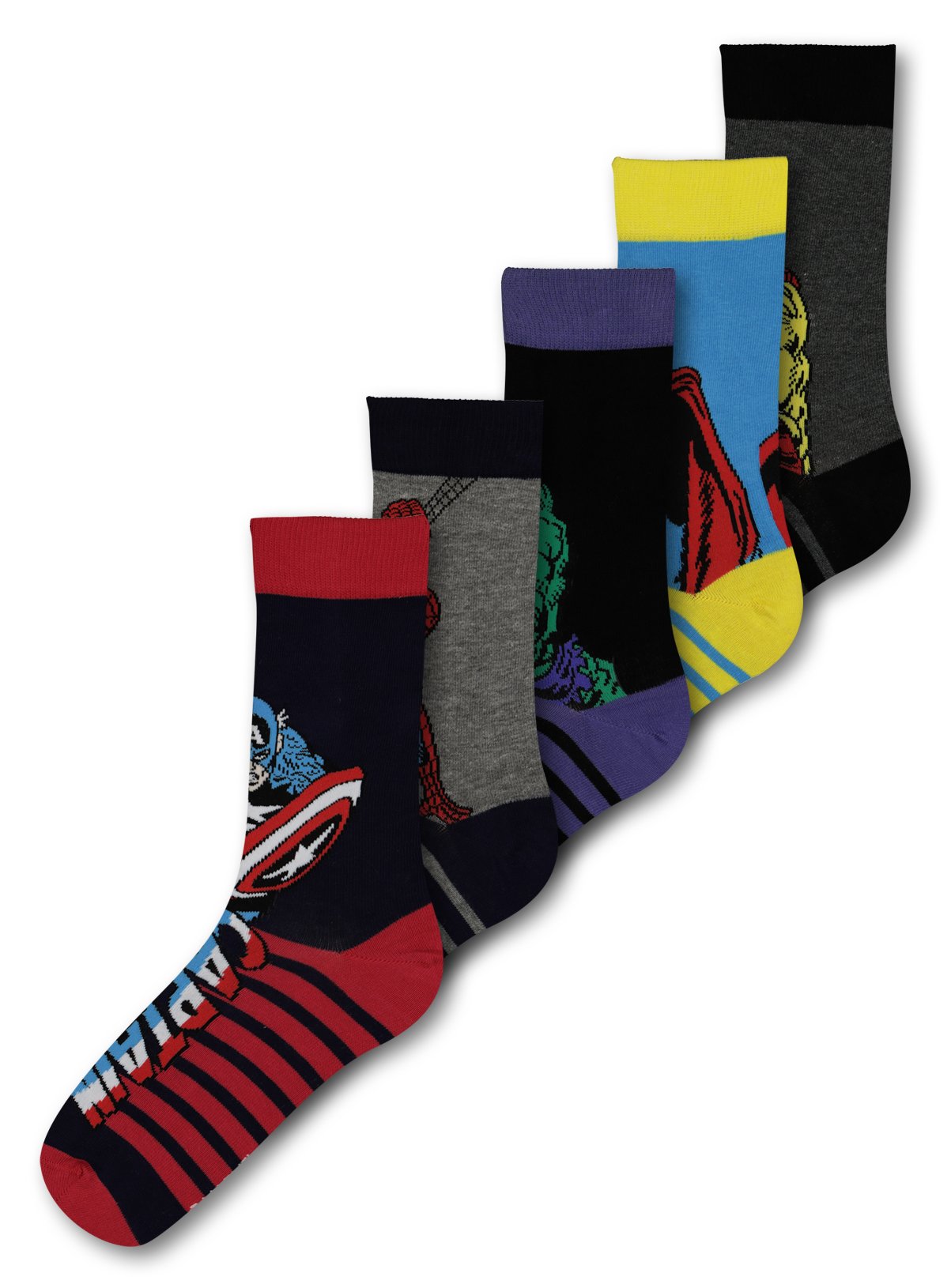 Marvel Avengers Multicoloured Socks 5 Pack Review