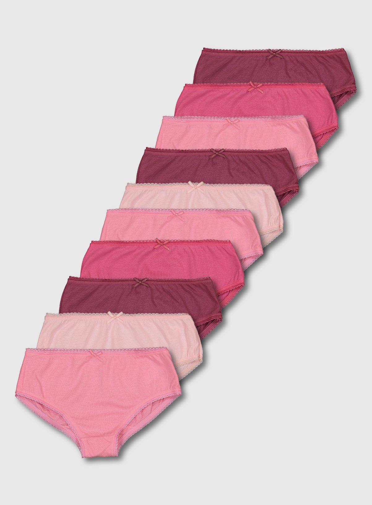 Pink Plain Briefs 10 Pack Review