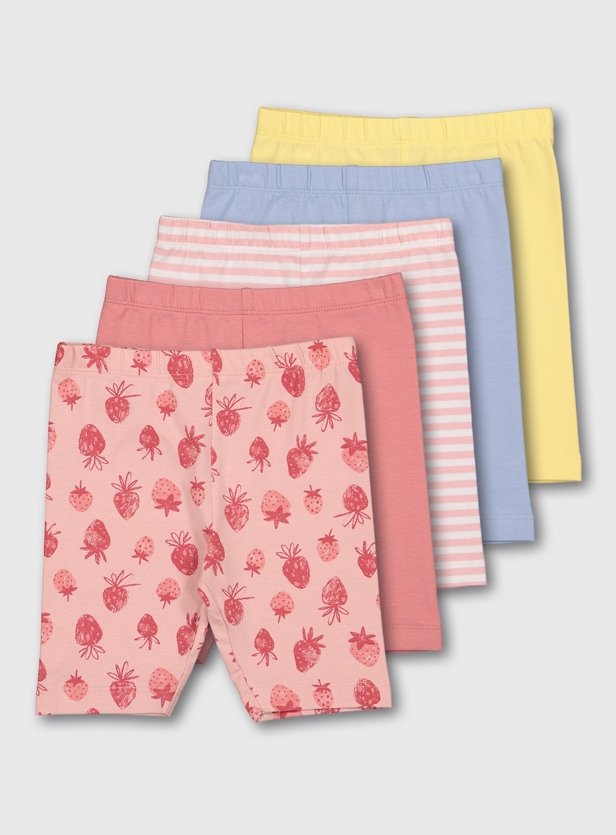 Kids Pastel Assorted Cycling Shorts 5 