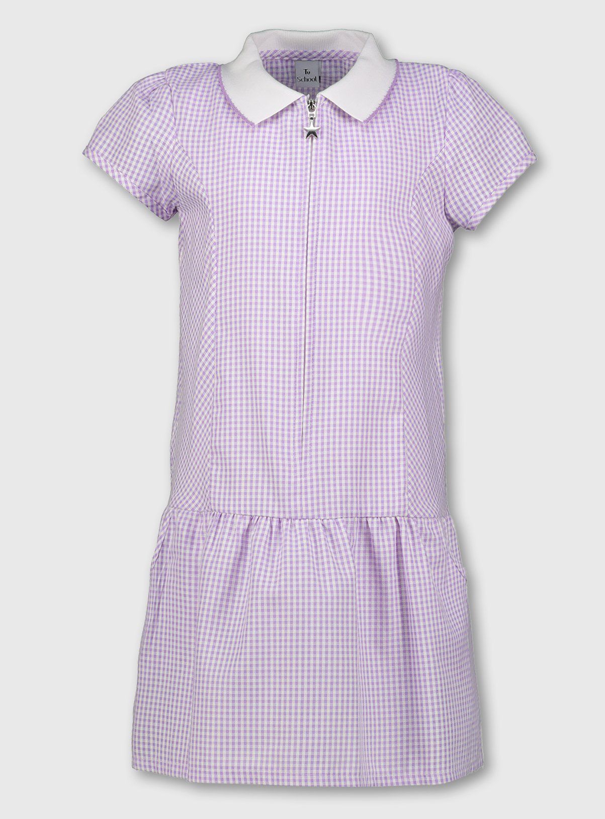 Lilac Gingham Sporty Collar School Dress Review