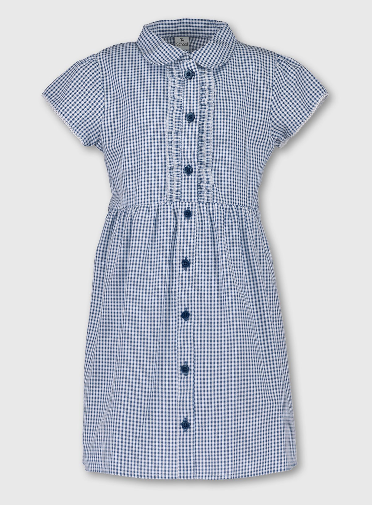 navy blue gingham school dress