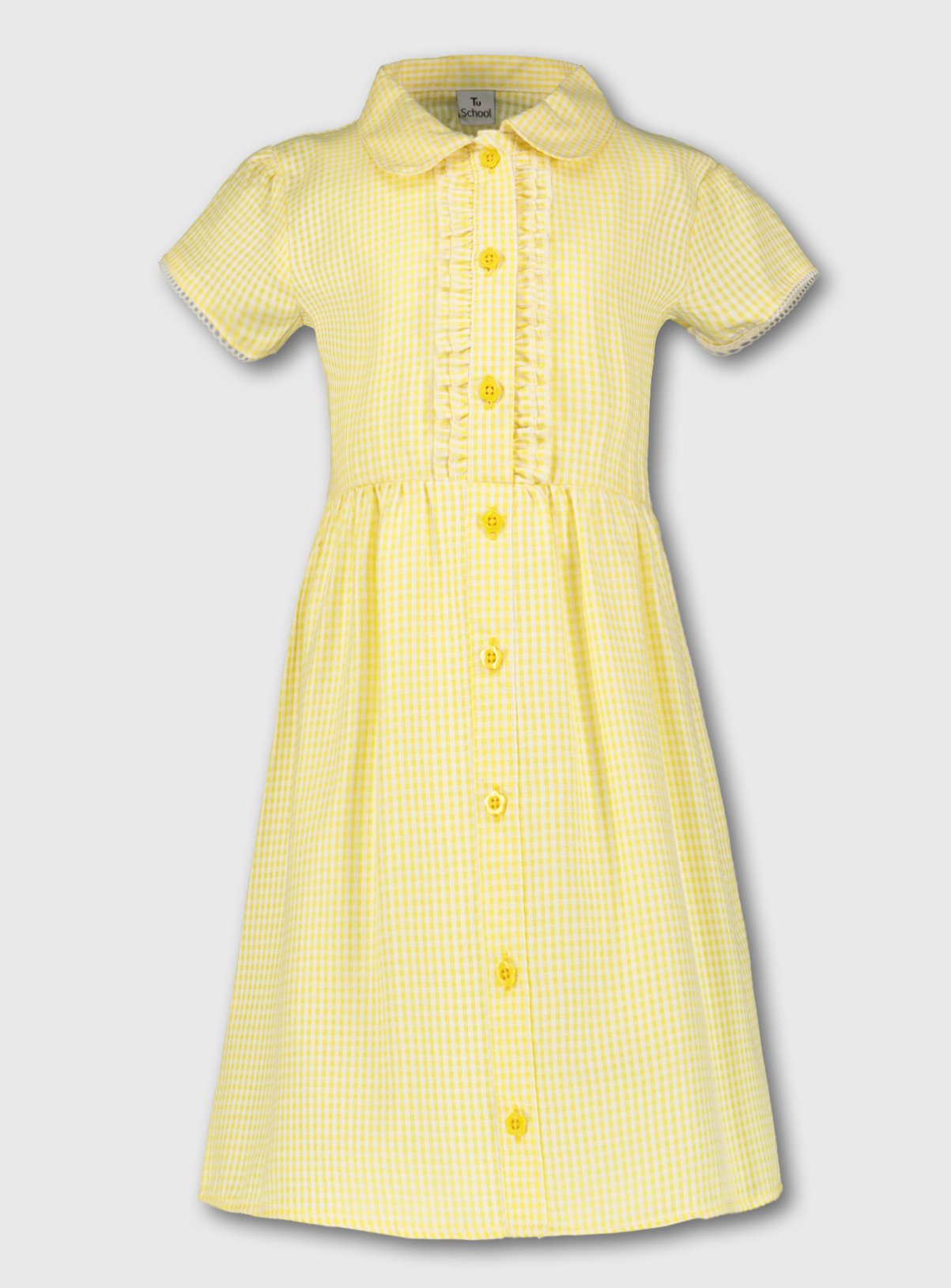 plus fit gingham school dress