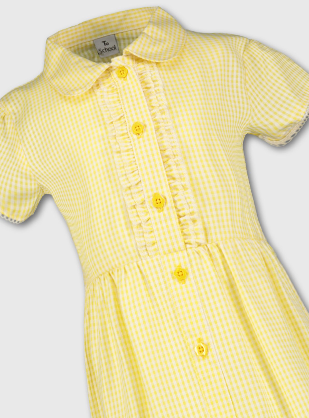 Yellow Plus Fit Gingham School Dress Review