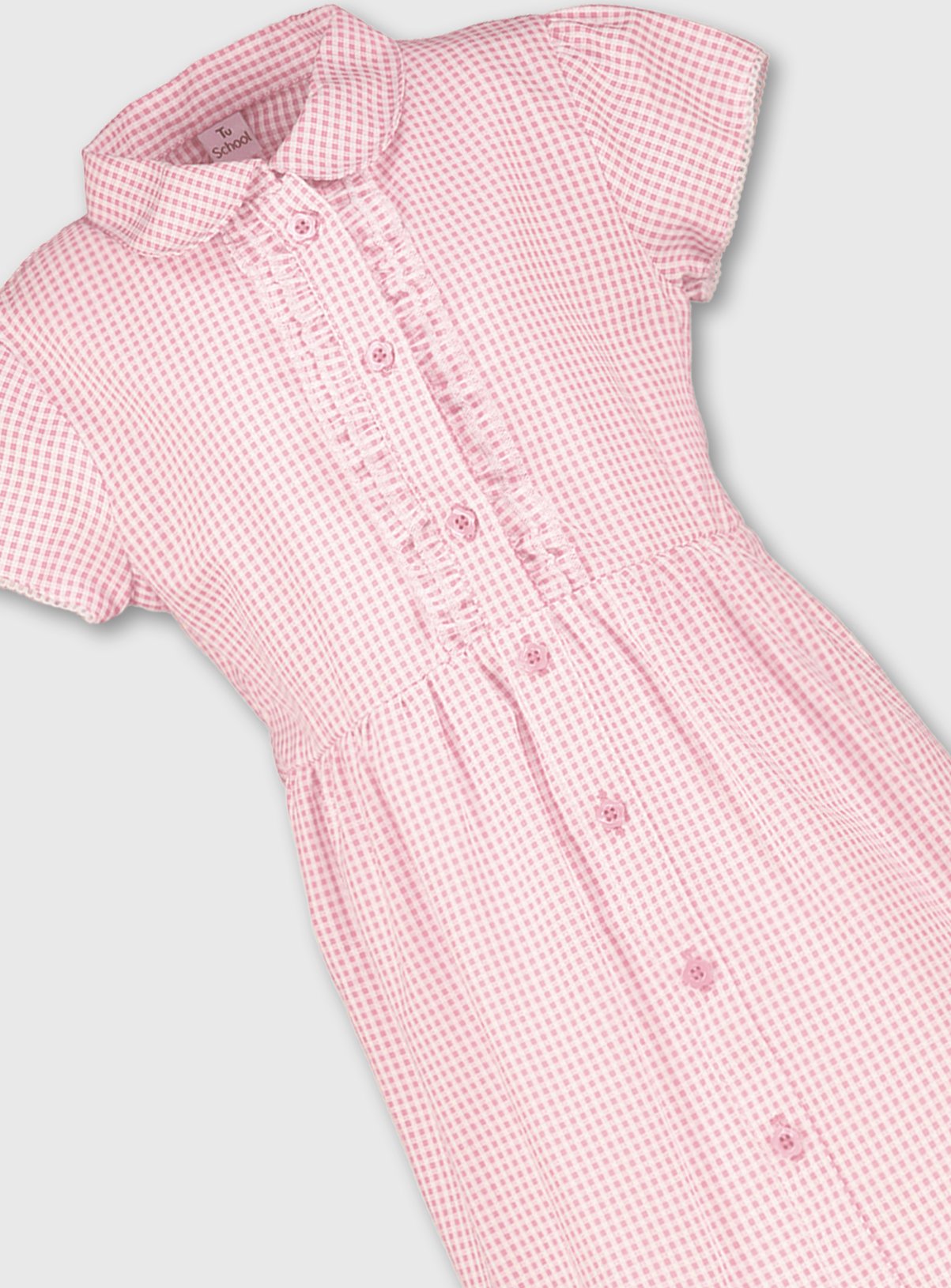 plus fit gingham school dress