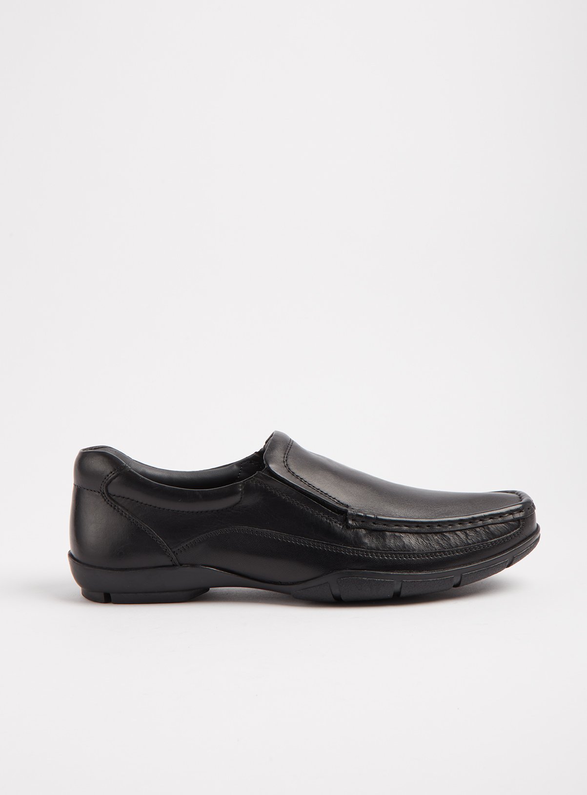 Sole Comfort Black Leather Slip On Wide Fit Wallabee Shoes - Review