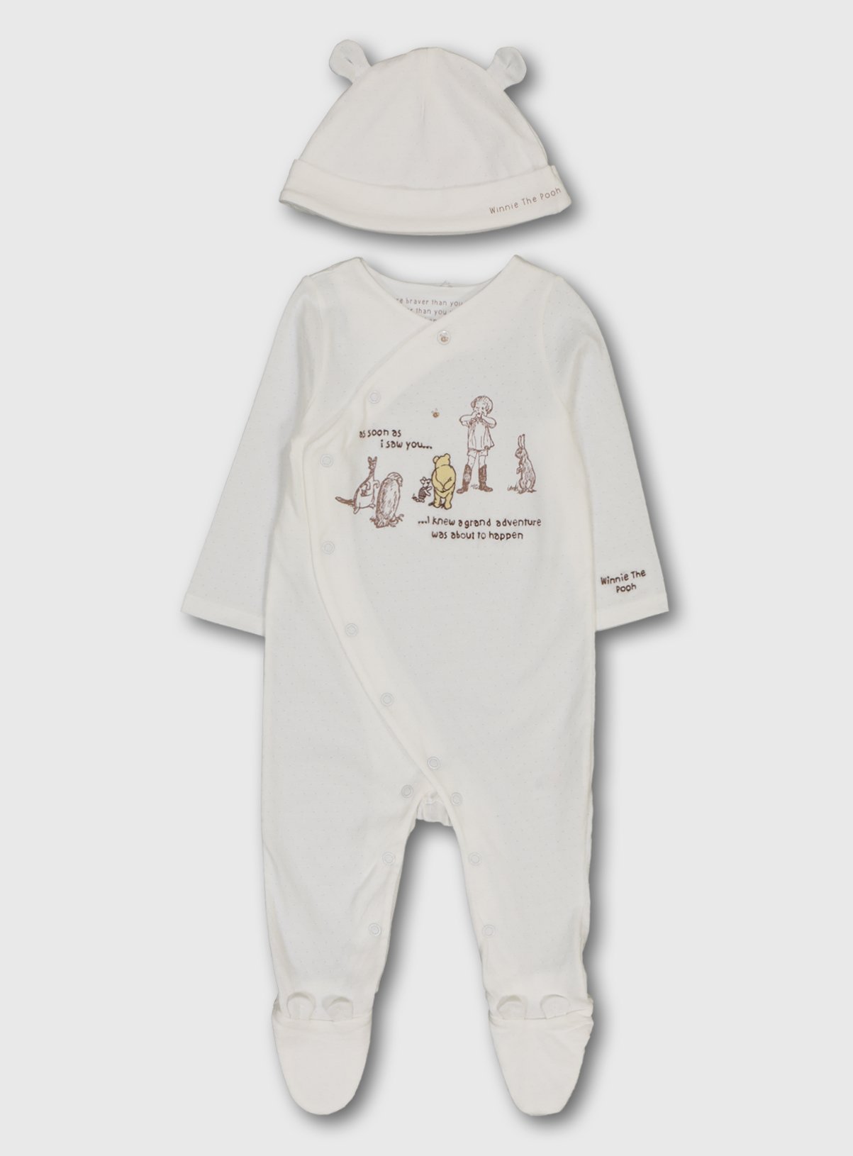 winnie the pooh sleepsuits