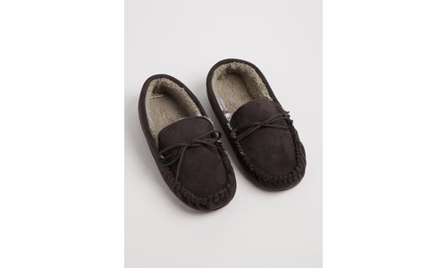 Grey Lace Up Moccasin Slippers with THINSULATE Size 8 in Brunei at BND 48 Rating 5