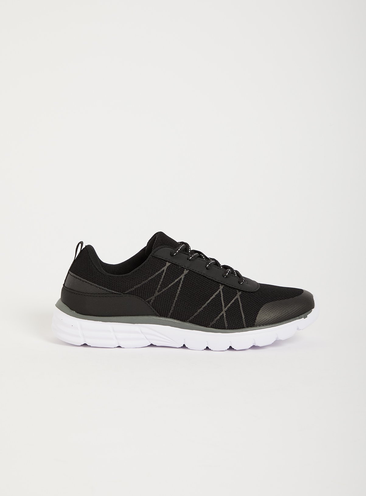 Black Active Lace Up Trainers Review