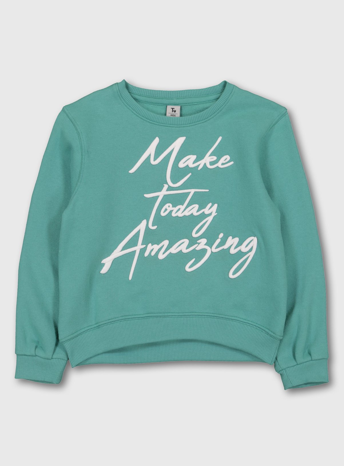 Mint Green 'Make Today Amazing' Slogan Sweatshirt Review