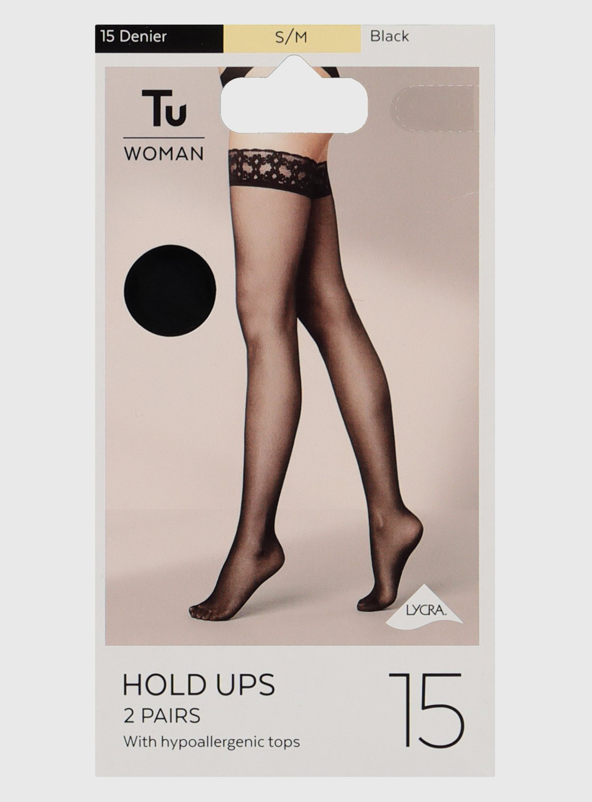 Black Semi-Sheer 15 Denier Hold Ups 2 Pack Review