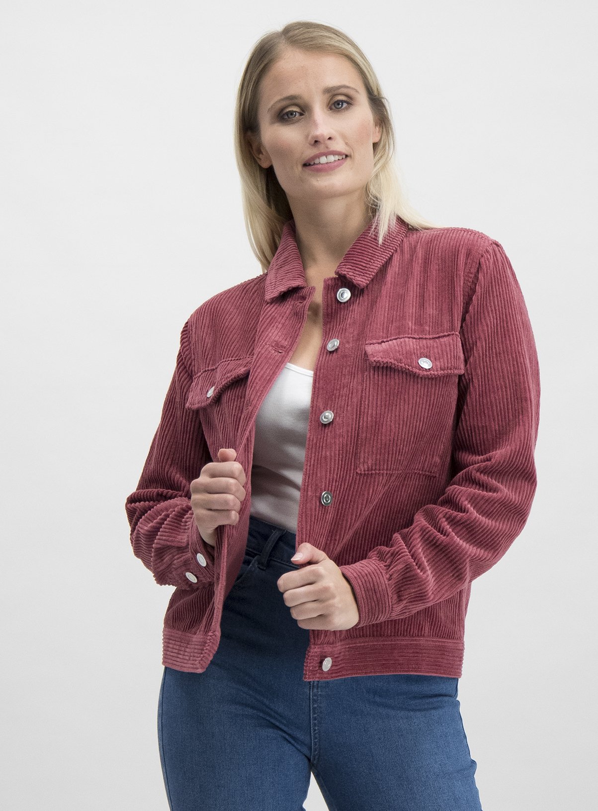 sainsburys pink denim jacket