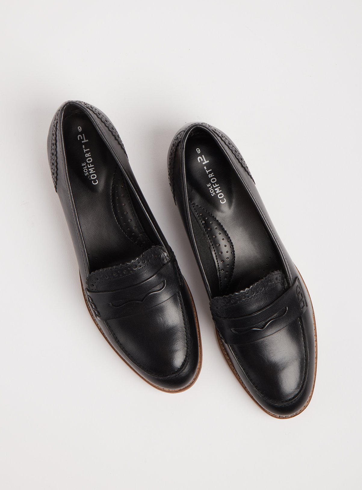 black comfortable loafers