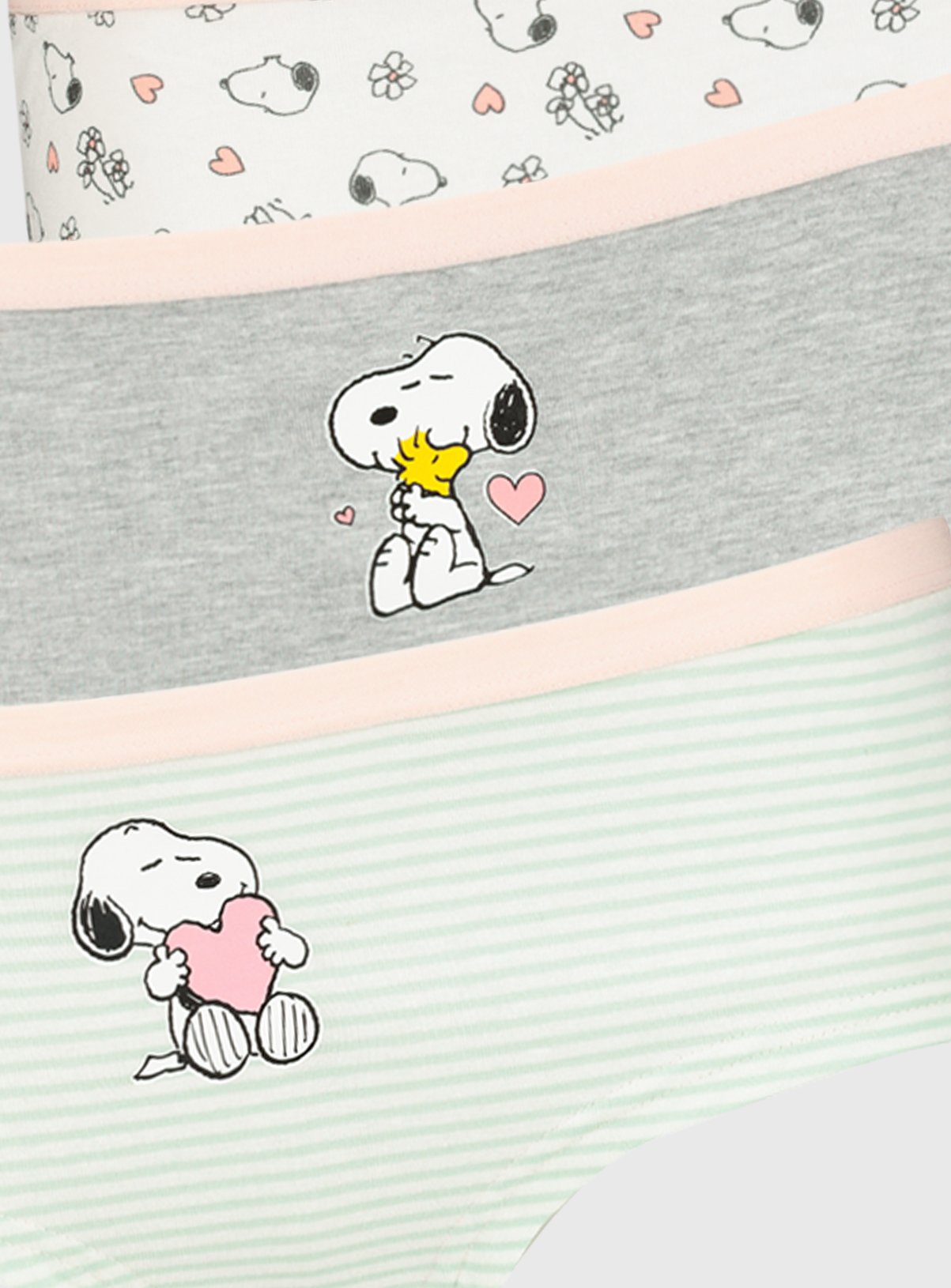 Peanuts Snoopy Grey Marl Knicker Shorts 3 Pack Review