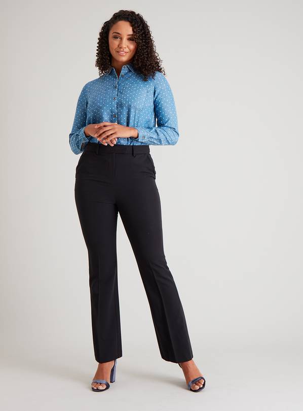 NEXT Tailored Boot Cut Trousers Black Women Trousers