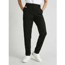 Buy Black Tapered Leg Trousers With Stretch - 24R | Trousers | Argos