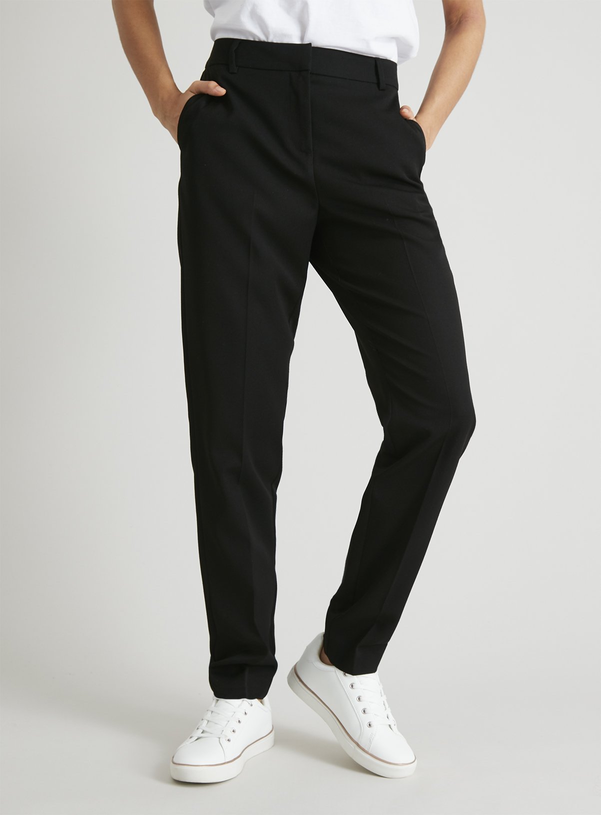 Black Tapered Leg Trousers With Stretch Review