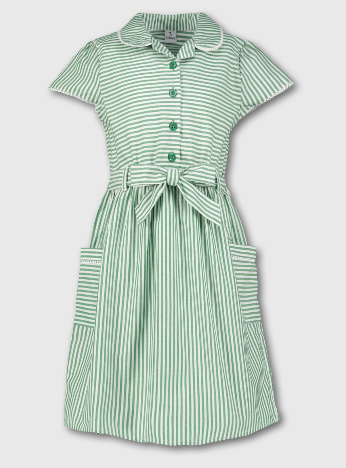 Green Stripy School Dress Review