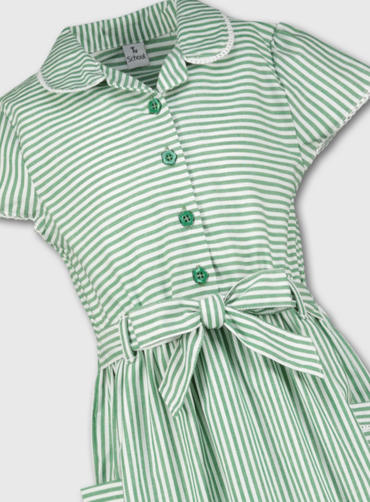 Green Stripy School Dress Review