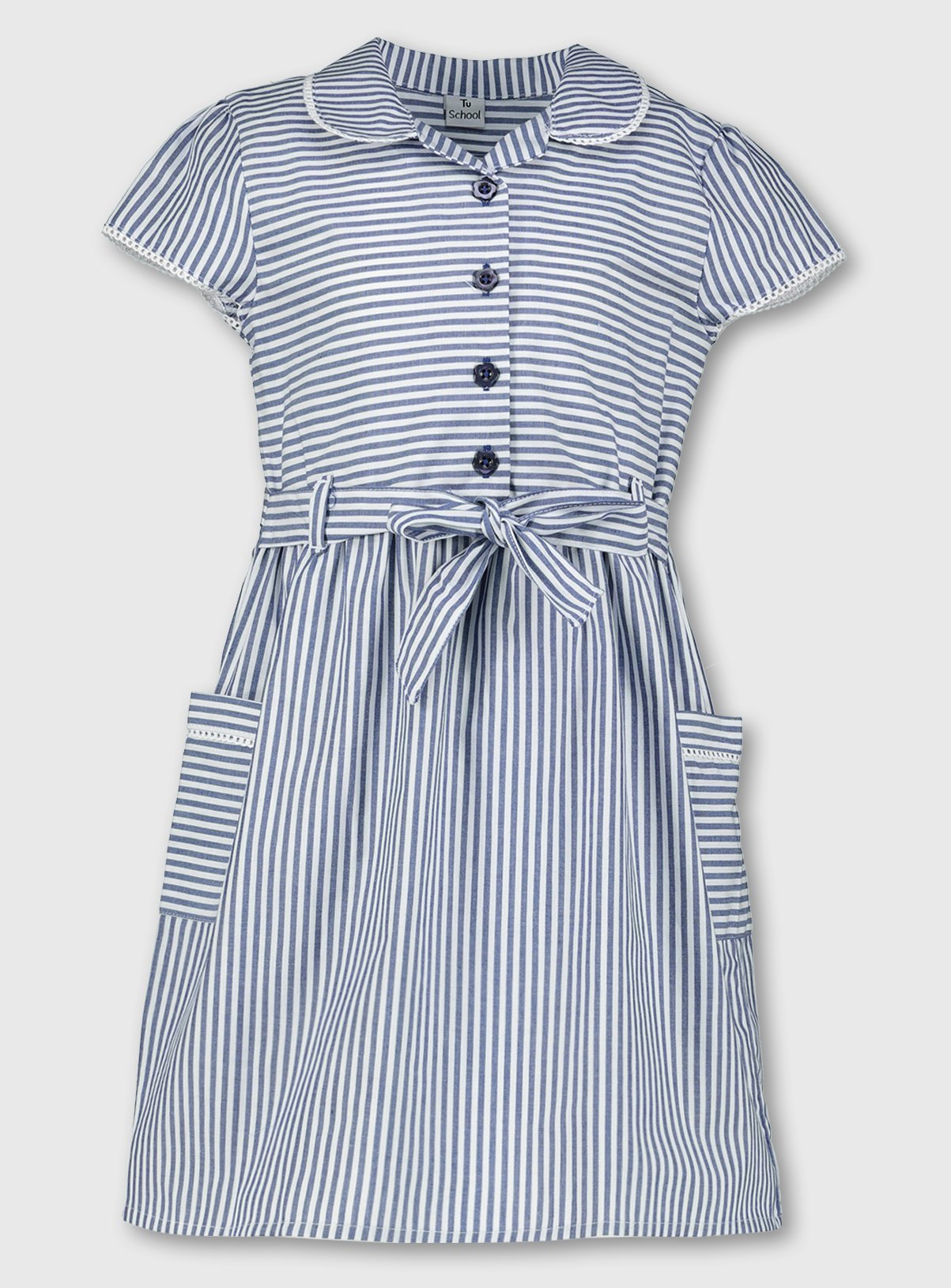 Navy Blue Stripy School Dress Review