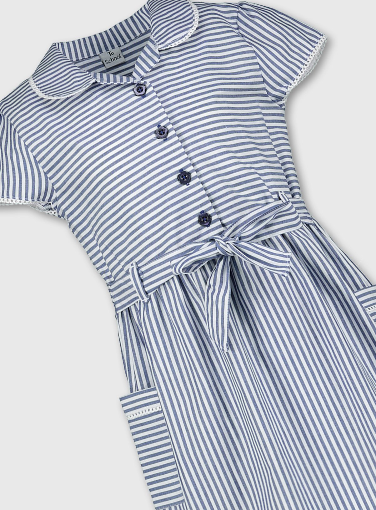 Navy Blue Stripy School Dress Review