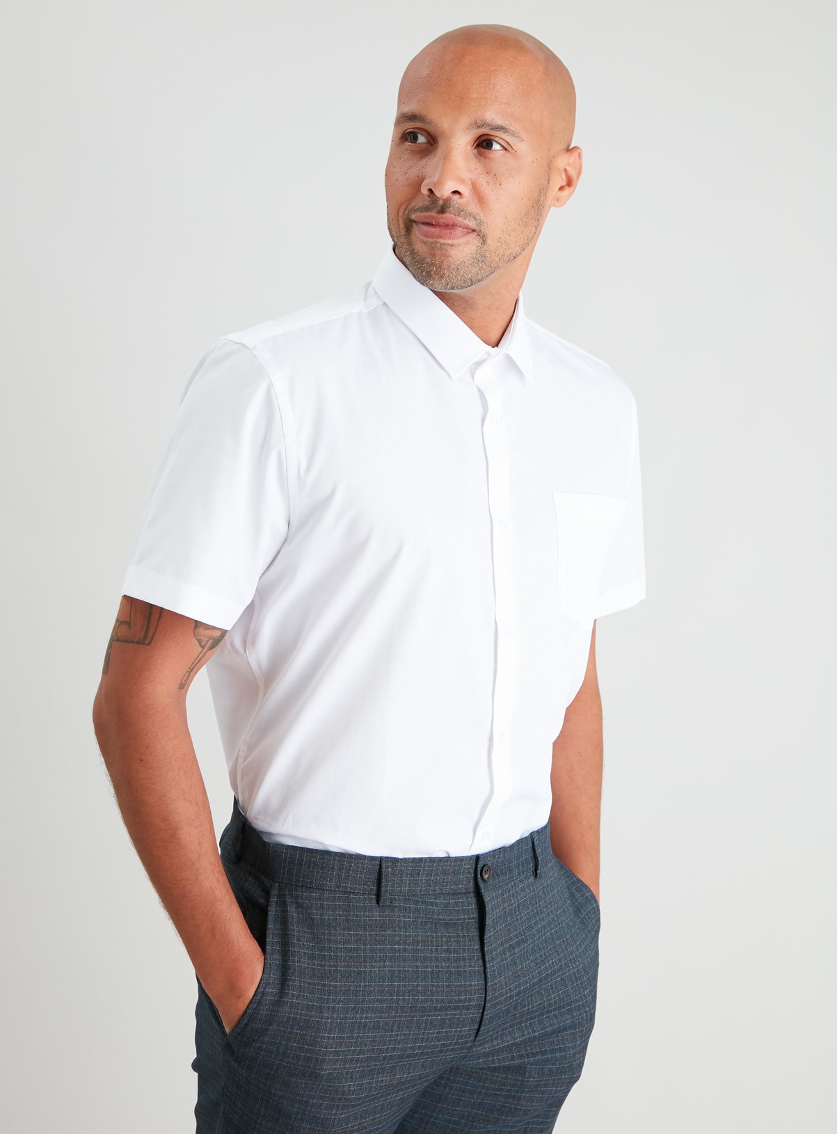 White Slim Fit Short Sleeve Shirt 2 Pack Review