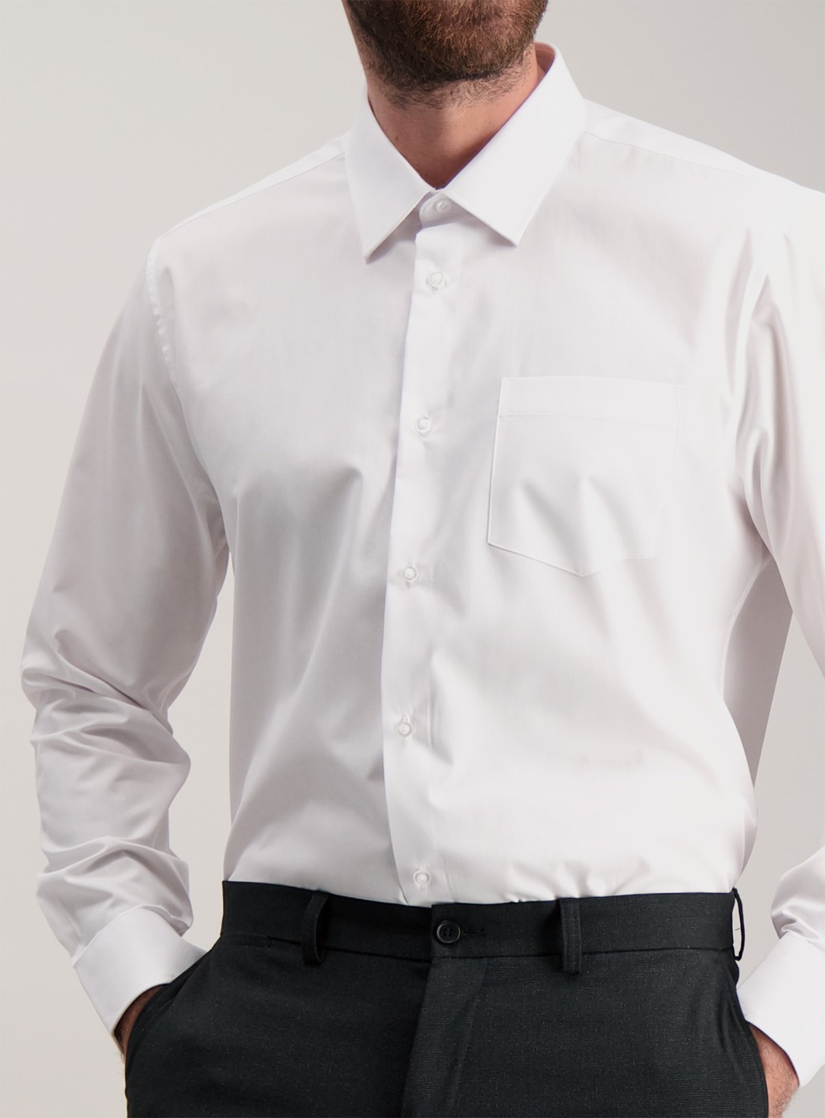 white shirt regular fit