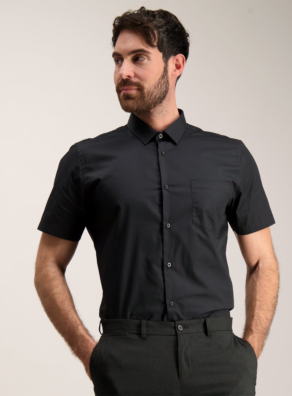 Black Slim Fit Easy Iron Shirts 2 Pack Review