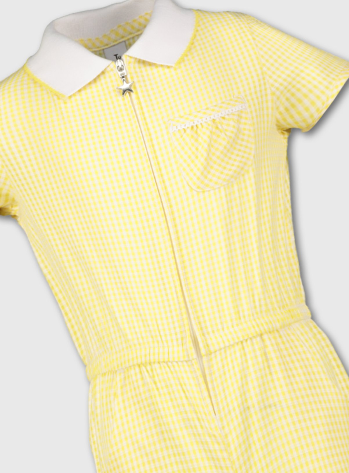 Yellow Gingham School Playsuit Review