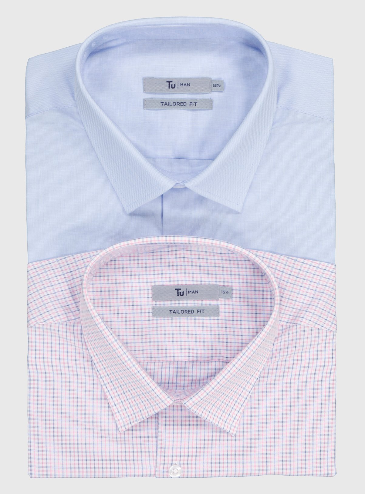 Blue & Pink Check Regular Fit Shirts 2 Pack Review