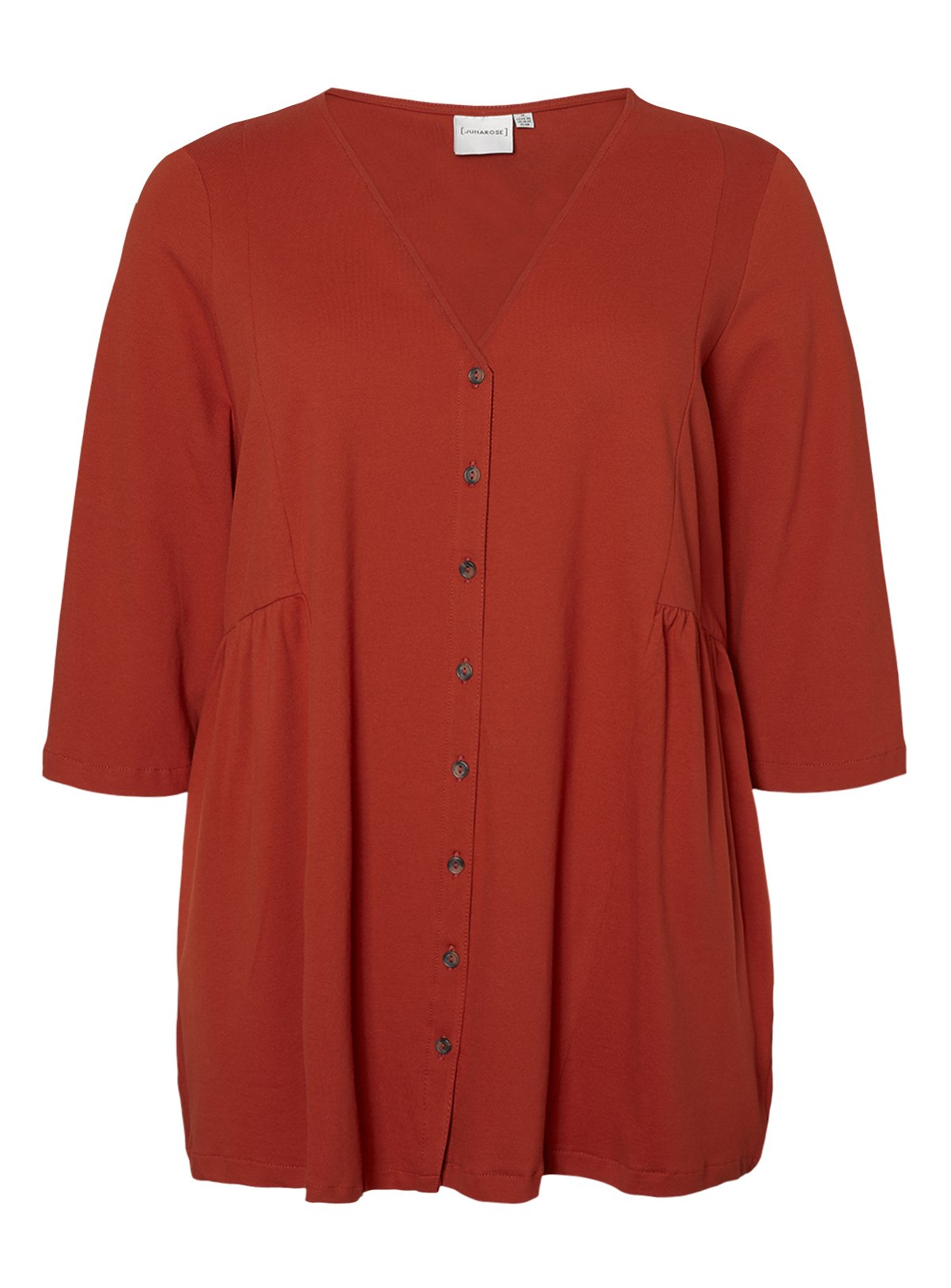 Dark Orange V-Neck Top Review