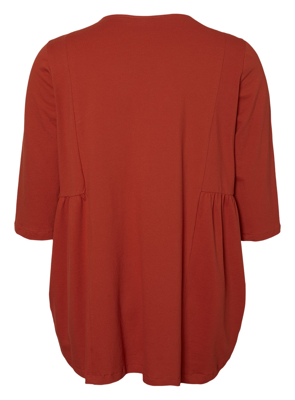 Dark Orange V-Neck Top Review