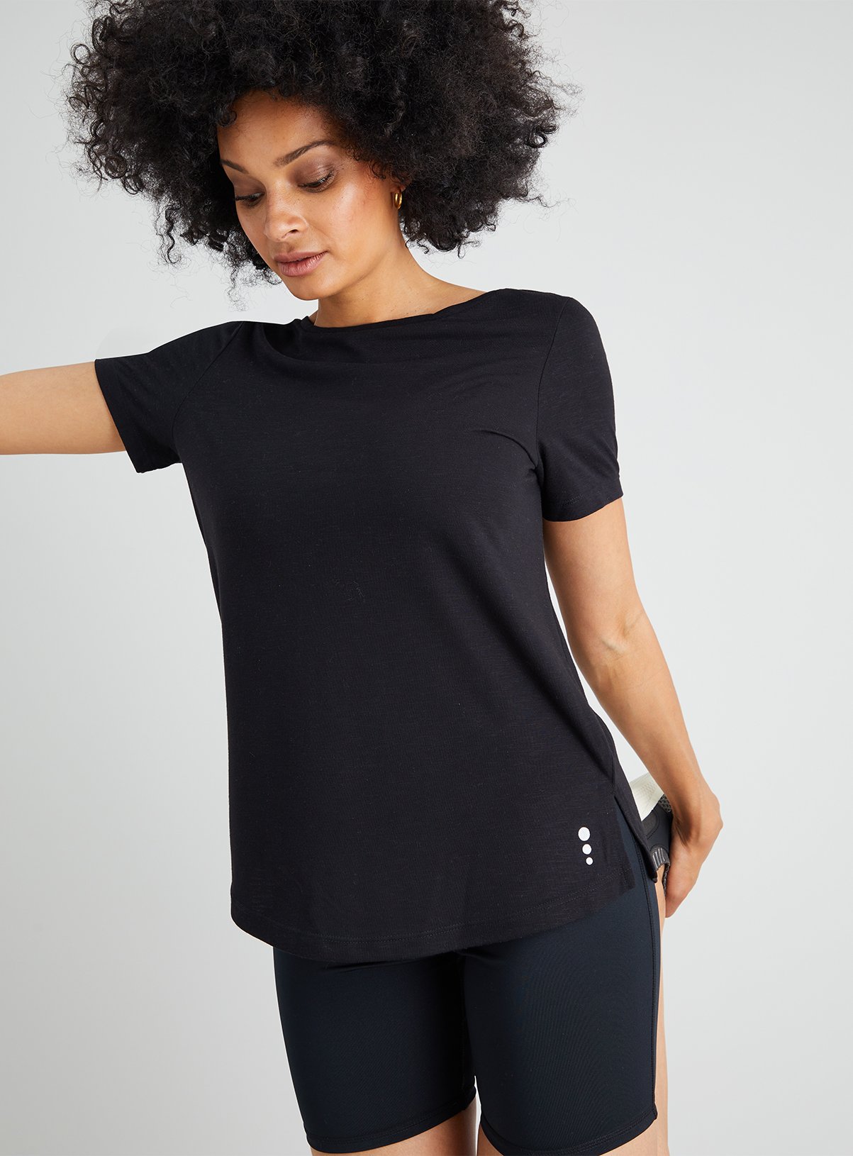 Active Black Cross Back Short Sleeve T-Shirt Review