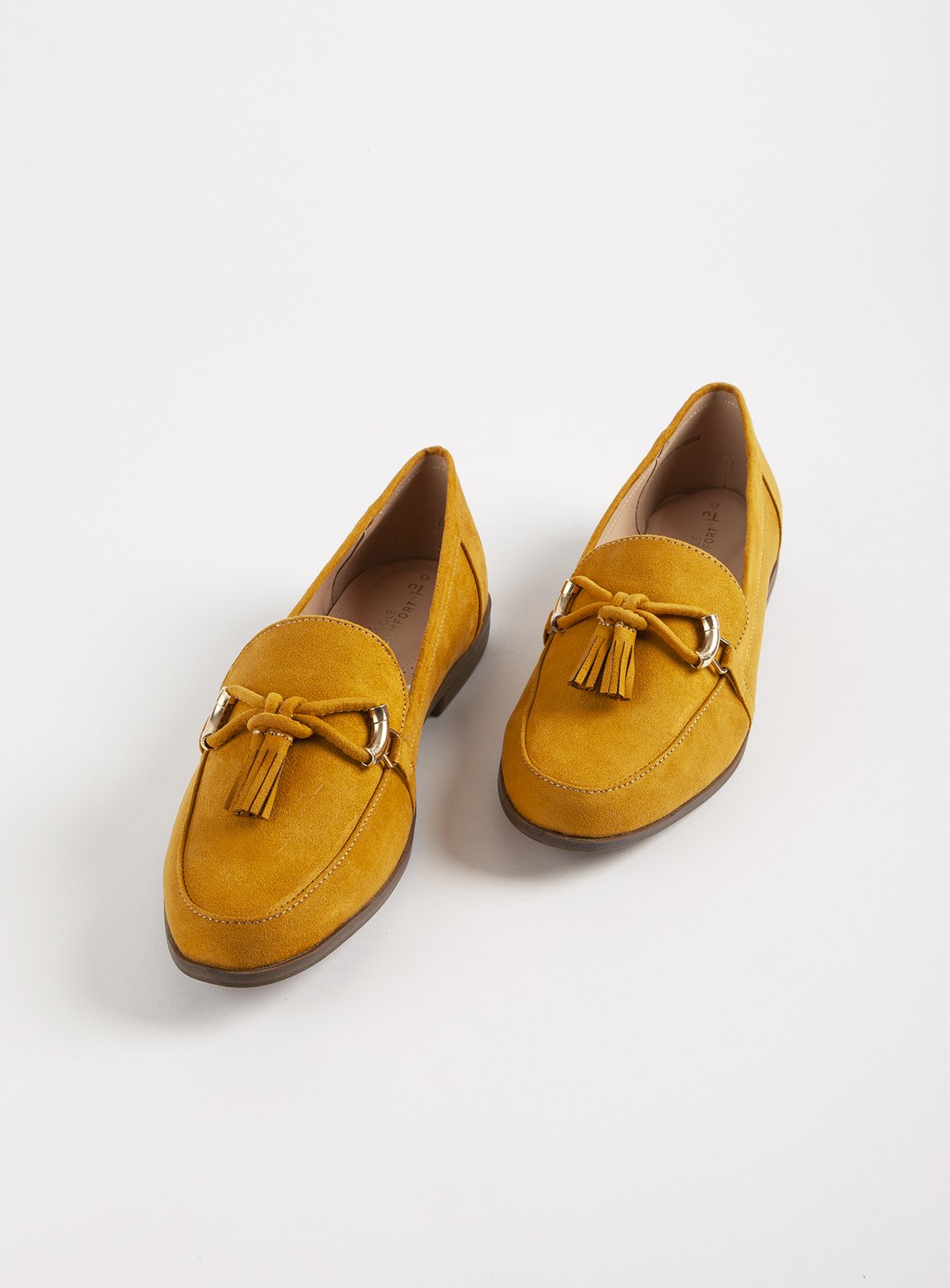 mustard moccasins