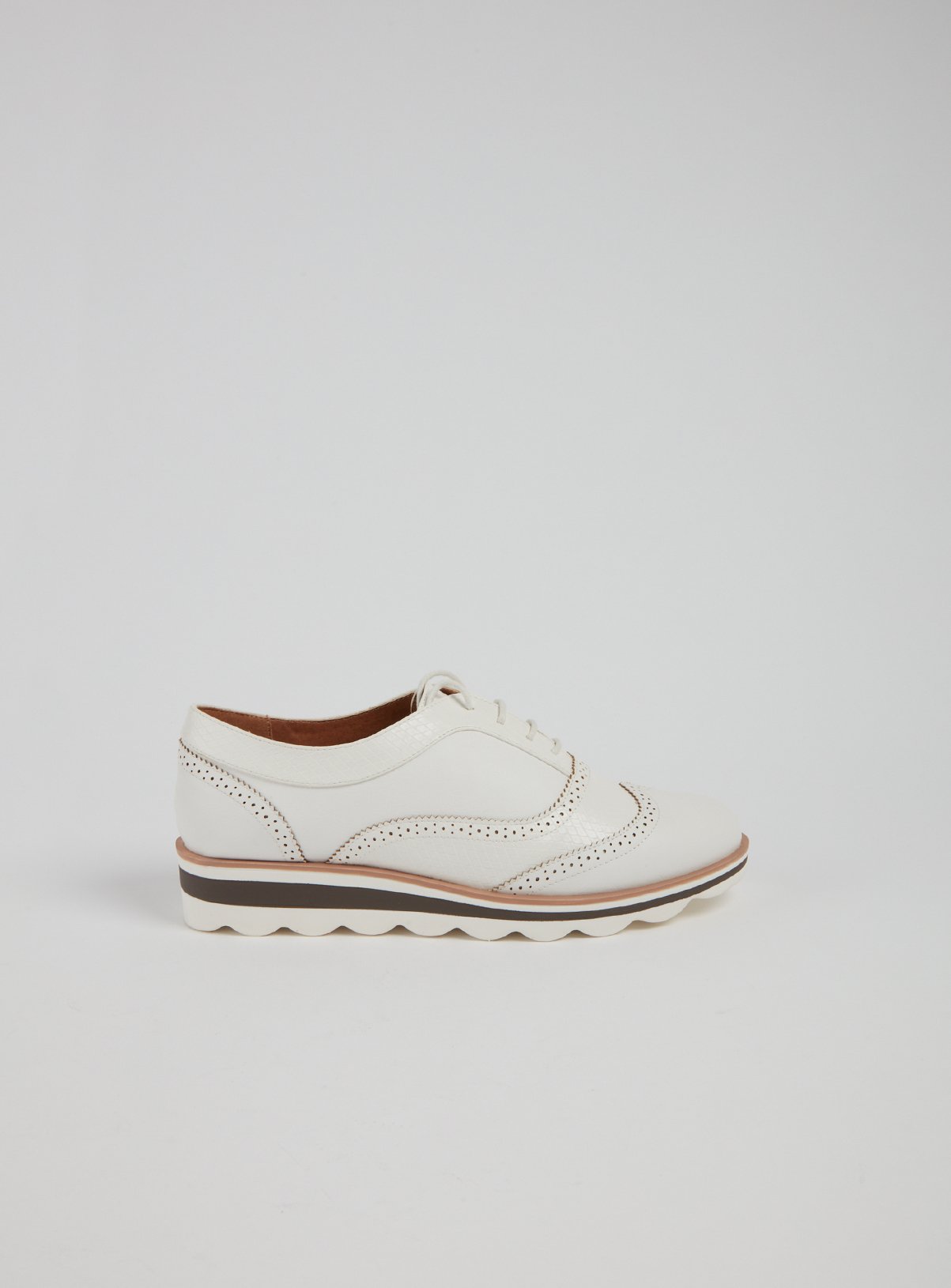 Sole Comfort White Bubble Sole Lace Up Brogues Review