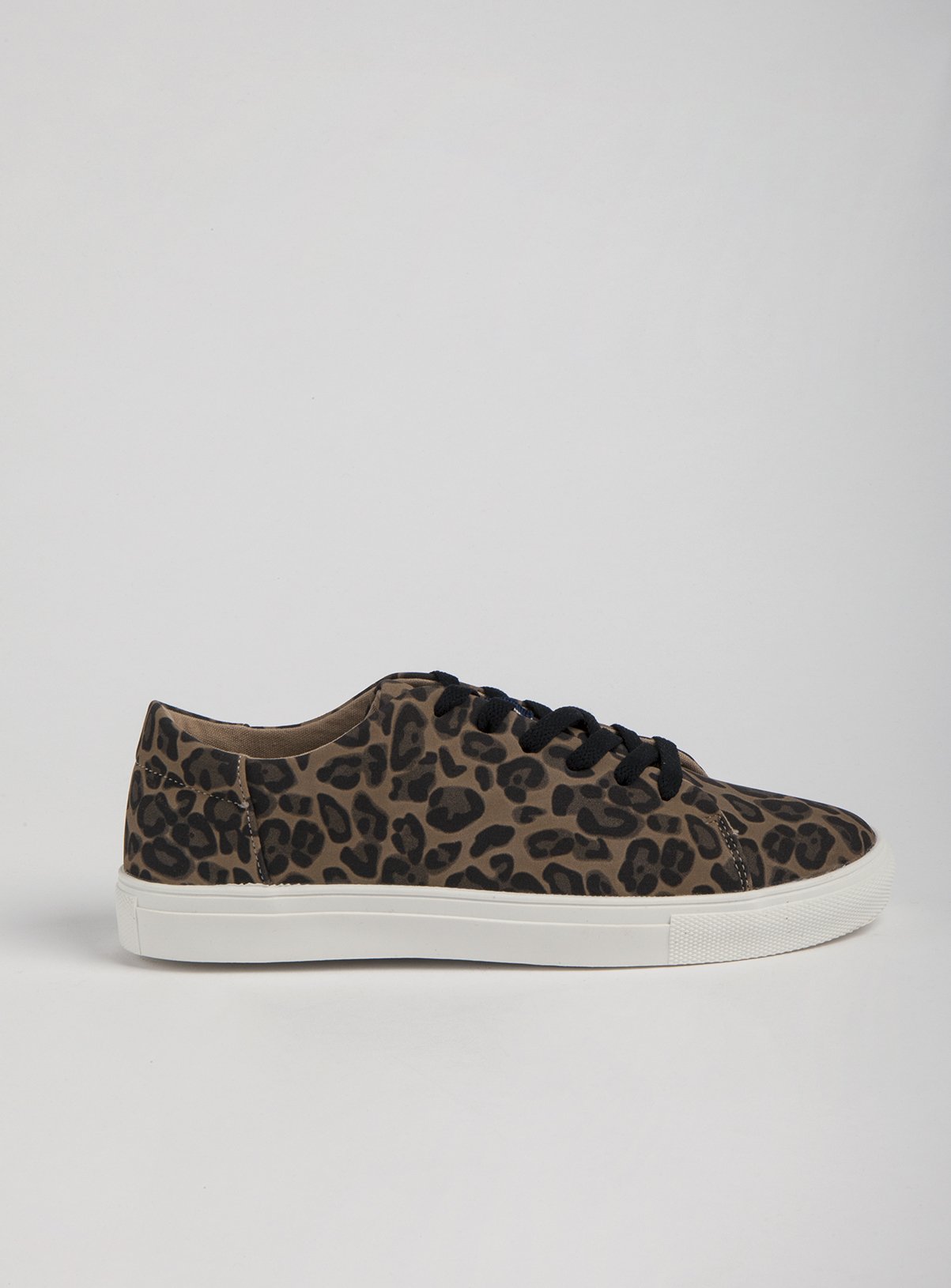 animal print lace up sneakers