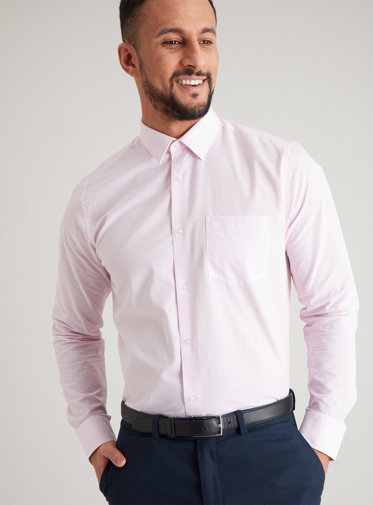 Multicoloured Long Sleeve Easy Iron Tailored Fit Shirts 3 Pa Review