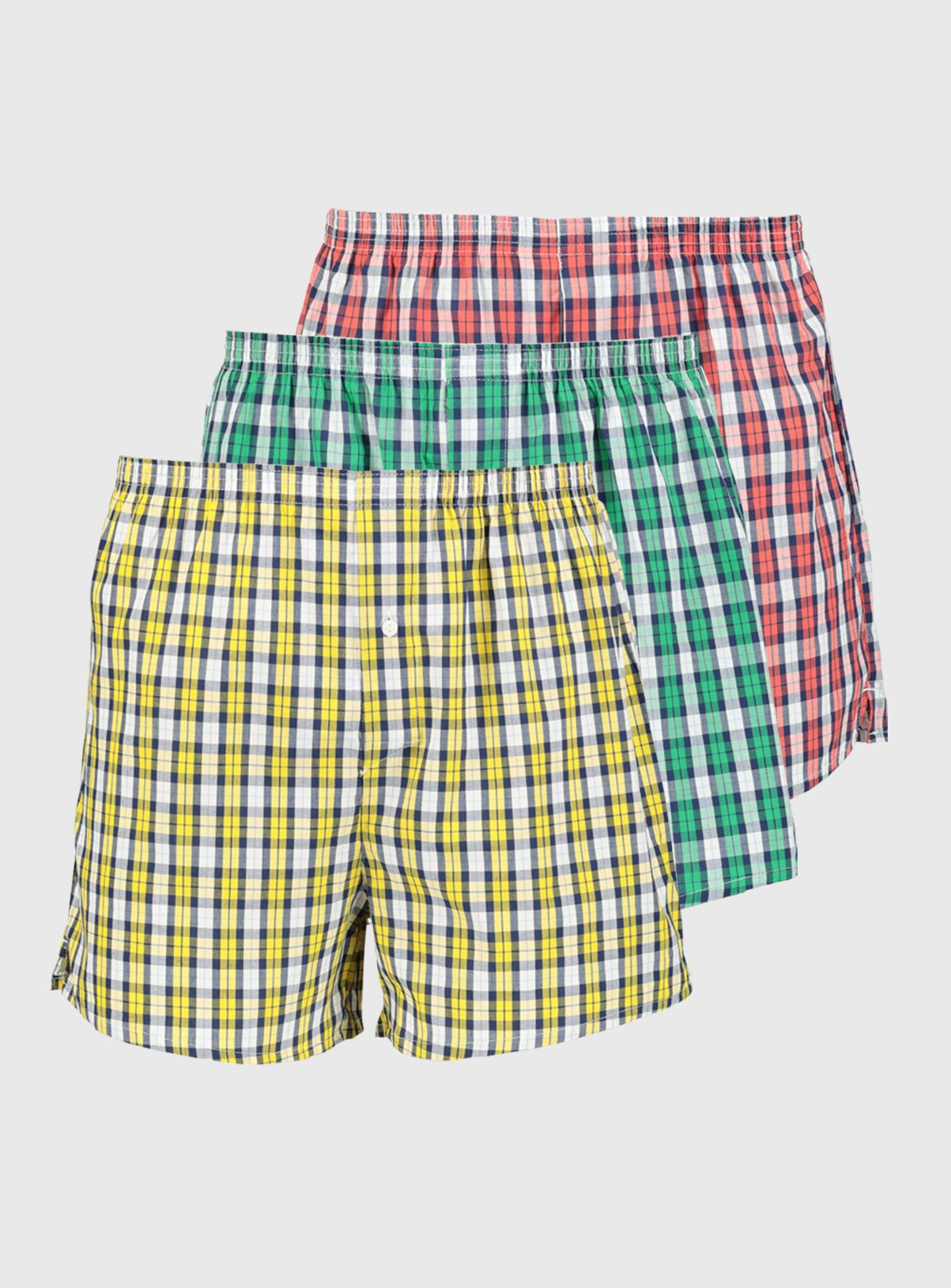 Yellow, Red & Green Woven Check Boxer 3 Pack Review