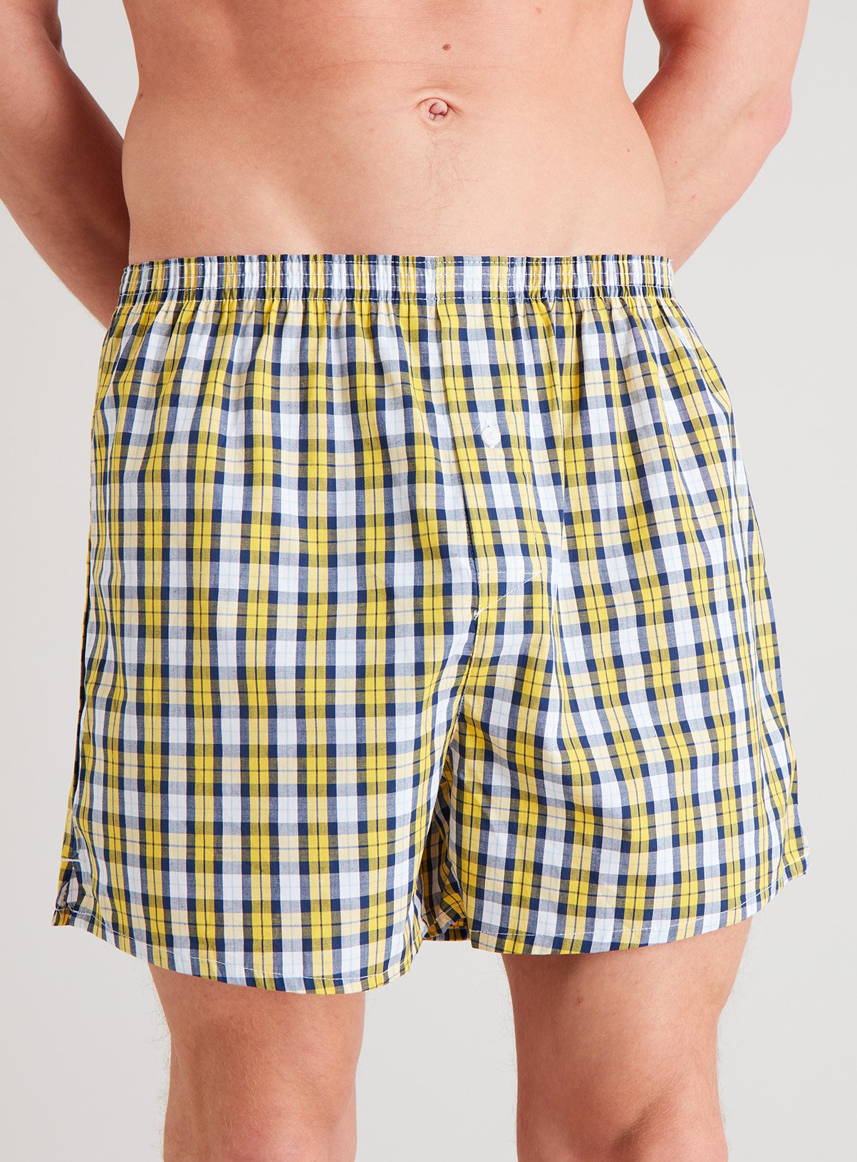 Yellow, Red & Green Woven Check Boxer 3 Pack Review